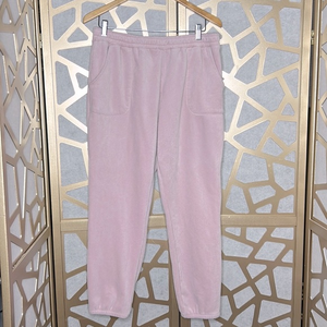 Urban Romantics Fleece‎ Jogger Pants Large Pink Pocket